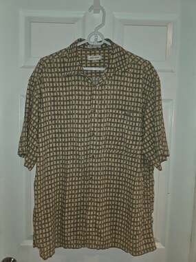 Pierre Cardin Men's Geometric Print Short-Sleeve